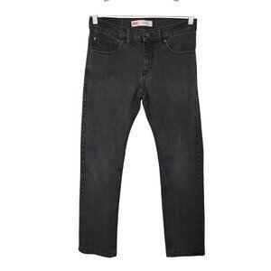 Levis 511 Slim Fit Jeans Womens Size 18 Black Denim
